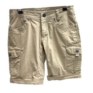 Kuhl Women’s Tan Brown Splash Hiking Shorts EUC Size 2